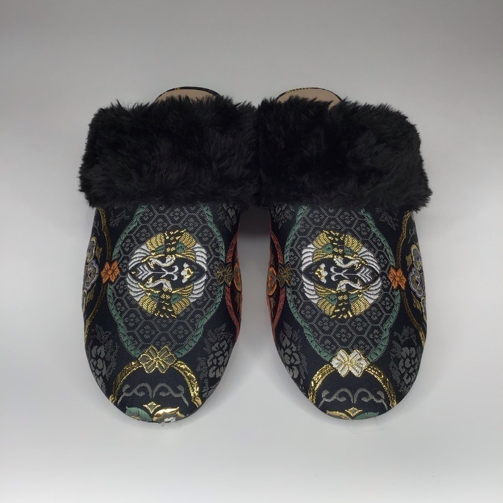 Seychelles In Your Dreams Mule in Black Multi Brocade Size 9.5 - Picture 2 of 10